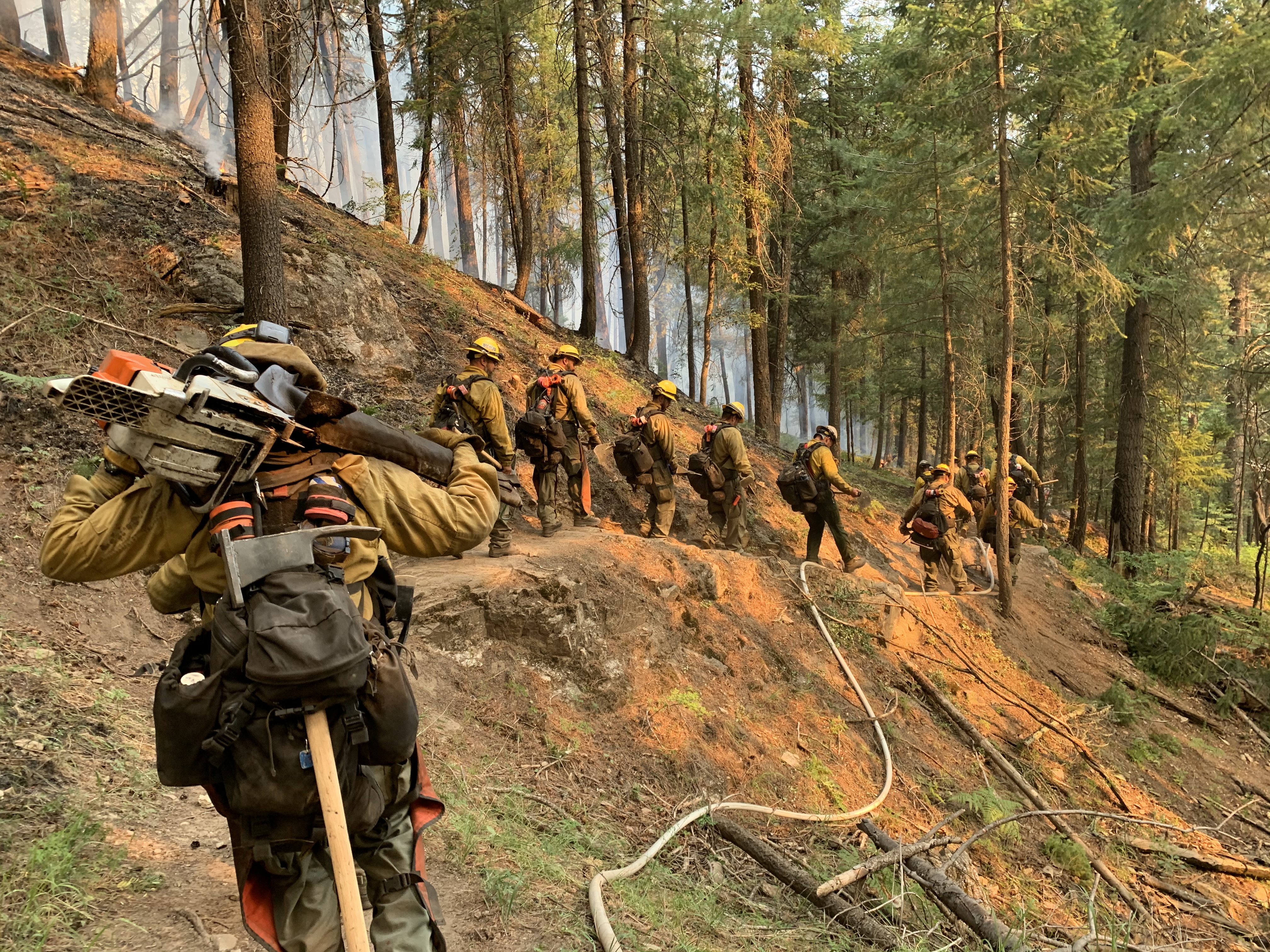 Winslow Crew on Bighorn Fire