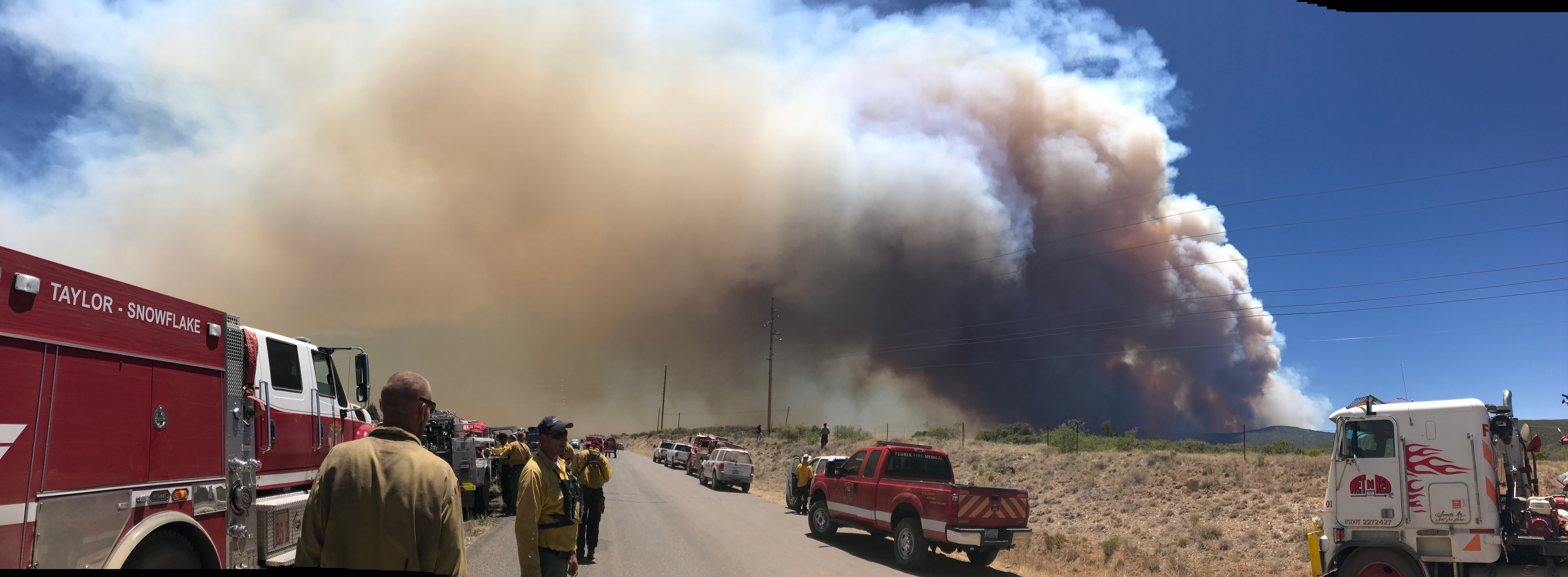 Wideshot of the Goodwin Fire 